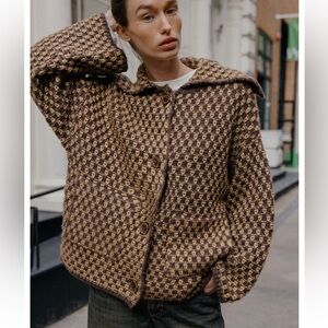 Zara Oversized Knit Jacket